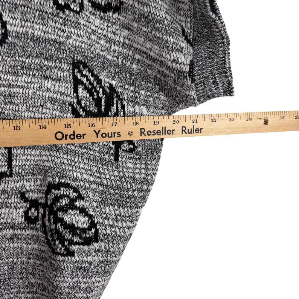Vintage Walker & Lane Floral Knit Sweater Cottagecore Short Sleeve Crop Small - Picture 6 of 7